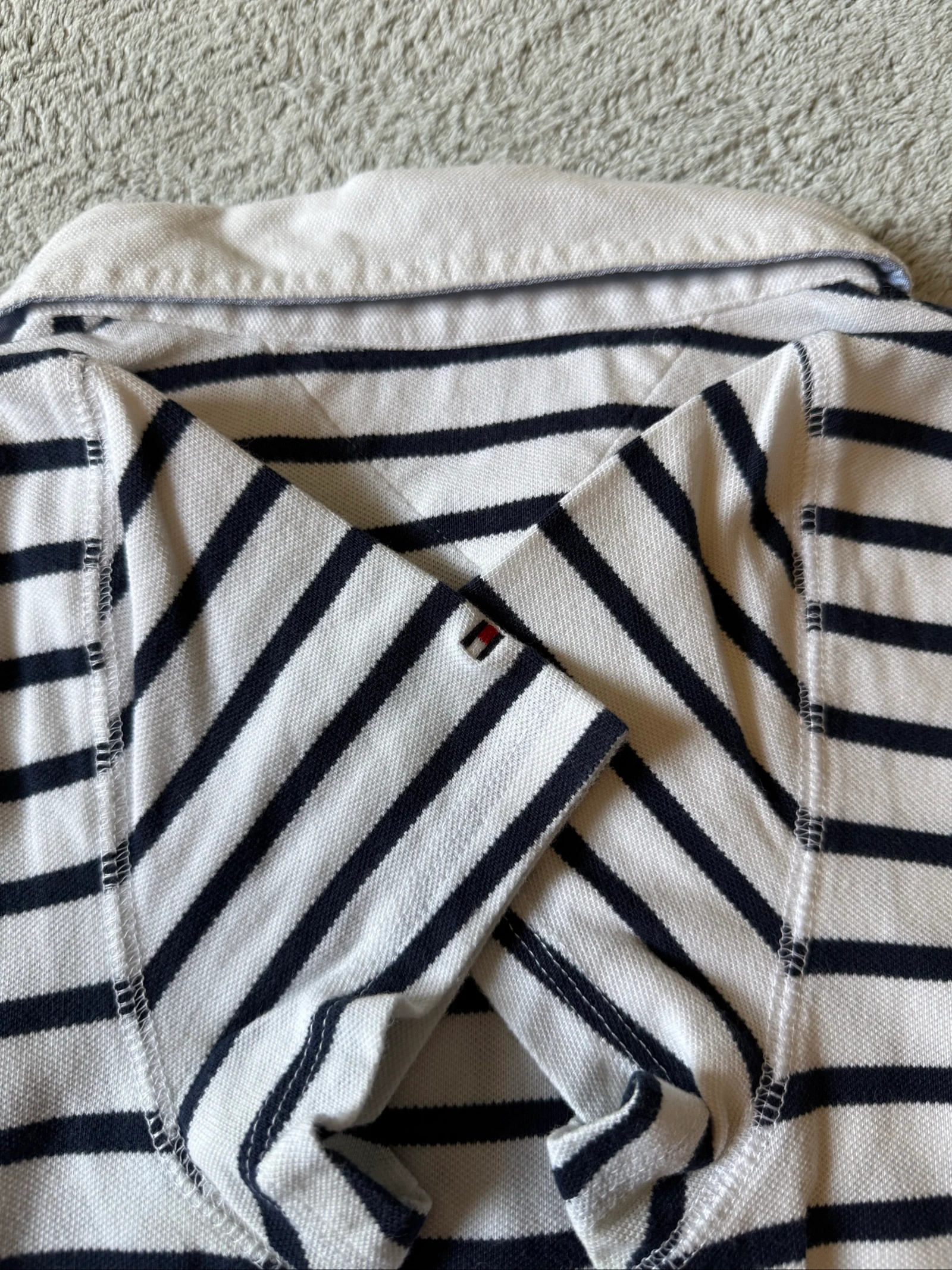 Polo femenino Tommy Hilfiger vintage a rayas – Talla M – Muy buen estado – photo 9